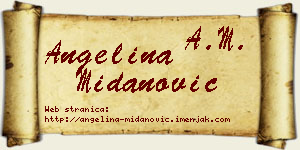Angelina Midanović vizit kartica